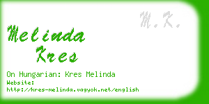melinda kres business card